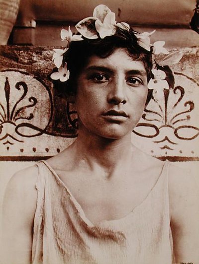 Head of a Sicilian Boy by Baron Wilhelm von Gloeden